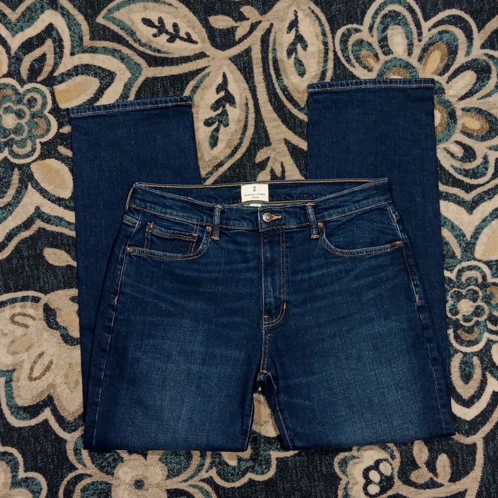 Mutual weave the relaxed dark wash jeans mens sz 34 x 32